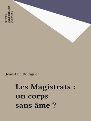 cover image of Les Magistrats